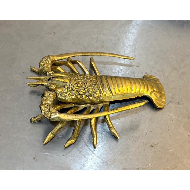 1950s-60s brass lobster/crustacean figurine/statue. Excellent condition.