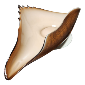 Monumental 17" Murano Glass Conch Shell Centerpiece Bowls - Barbini Style