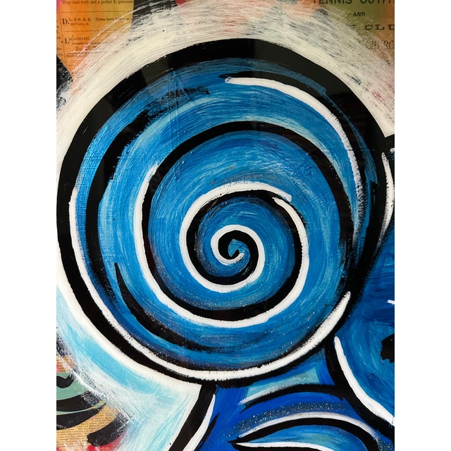 Rare, Large-Scale Monumental Peter Keil Painting, Collaboration With Mike Mozart (MiMo) For Sale - Image 10 of 12