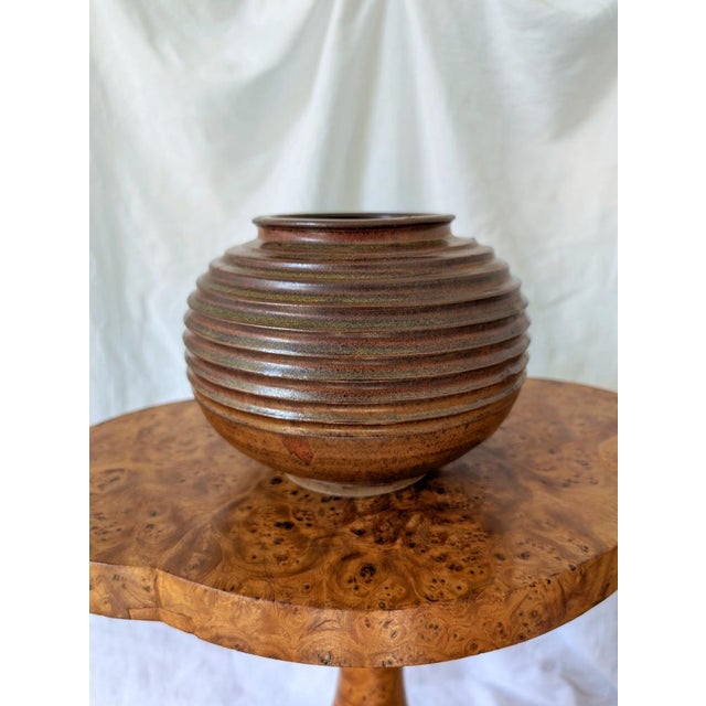 Vintage Brutalist Ceramic Globe Vase, 1960s For Sale - Image 12 of 12