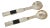 Rory Horn Salad Server Set with Bone Etched Handle For Sale