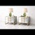Gold Mirrored Nightstands with Brass Sled Base from Justfurnituress SRL, 2026, Set of 2 For Sale - Image 8 of 11