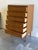 Mid-Century Danish Teak Tall Chest of Drawers – 5 Drawer Highboy Dresser 1960s For Sale - Image 4 of 9