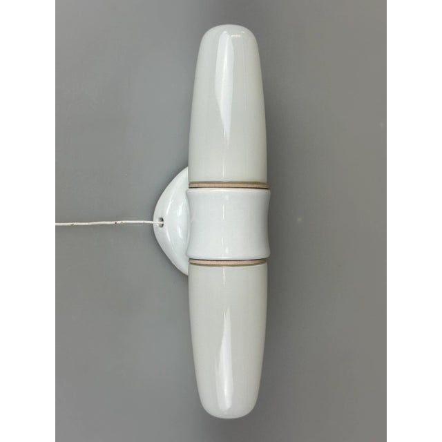 Mid-Century Modern Ceramic Wall or Ceiling Lamp by Wilhelm Wagenfeld for Lindner, 1950s For Sale - Image 3 of 18
