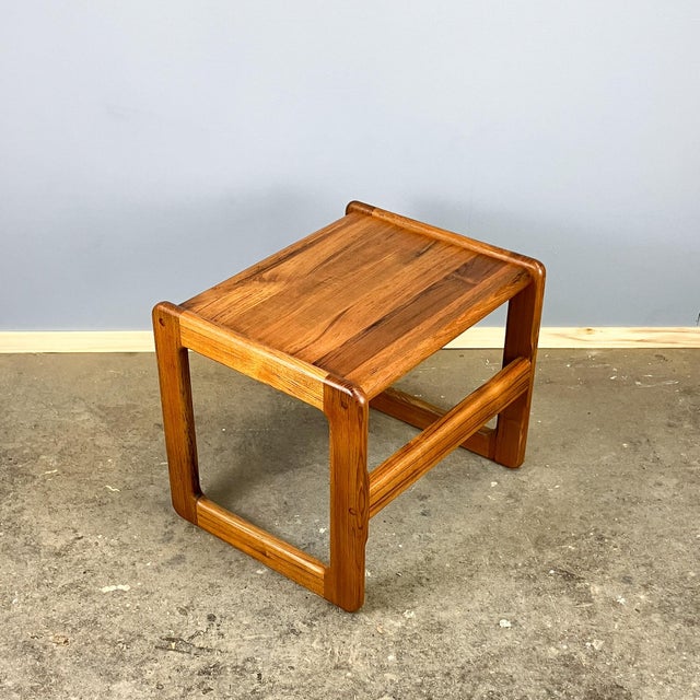 Mid-Century Modern Side Table in Teak, 1960s For Sale - Image 6 of 9