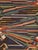 An antique Romanian flat-weave rug, in the style of Scandinavian Modern, from the early 20th century.