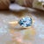 Blue Natural Topaz Ring 6.5 14k Y Gold 3.15 TCW Certified For Sale - Image 8 of 15