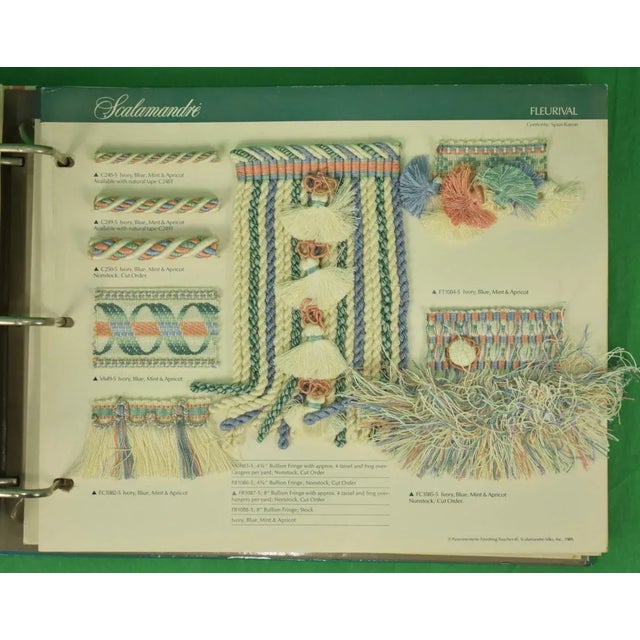 1990s Vintage Scalamandre Passementerie Tassel Swatch Book For Sale - Image 4 of 10