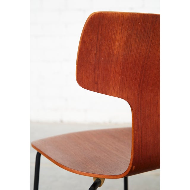 Model 3103 Hammer Chairs by Arne Jacobsen for Fritz Hansen, 1964, Set of 4 For Sale - Image 14 of 18