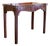 Georgian Serpentine Mahogany Game Table With Carved Rosette Edge For Sale