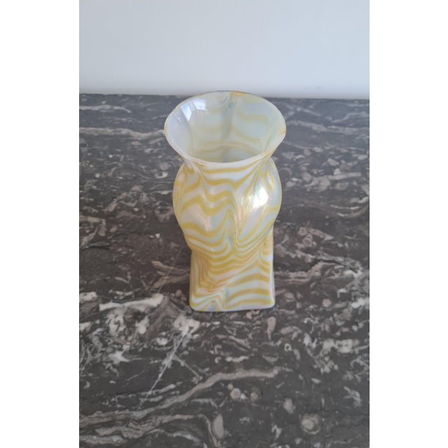A museum-quality and fully signed masterpiece of Bohemian Art Nouveau glass by Johann Loetz Witwe, one of the most...