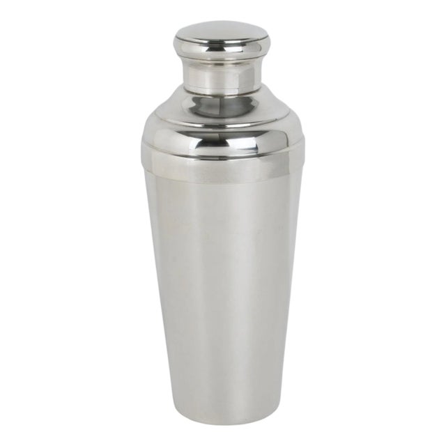 Art Deco Silver Plate Cocktail Shaker by Biais-Noirot Paris, 1940s For Sale