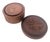 Arthur Umanoff Mid 20th Century Carved Teak Wood Beverage Coasters, Set of 7 For Sale - Image 4 of 13