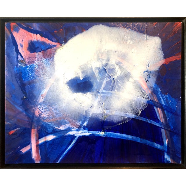 Rene Duvillier, Arc en Ciel Abstract Expressionist French Oil Painting Nouvelle École d'Paris, 1990 For Sale - Image 4 of 15