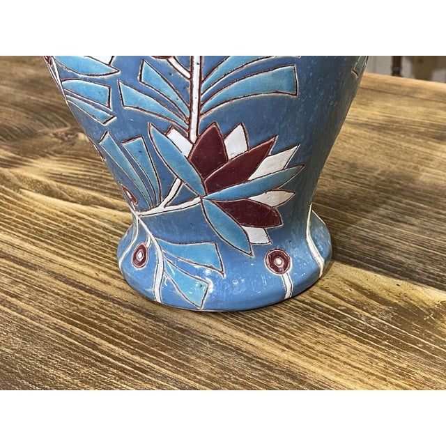 Art Deco Vase in Glazed Earthenware, 1930s For Sale - Image 14 of 16