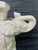 Late 20th Century Vintage Elephant White Ceramic Glazed Stand Planter For Sale - Image 5 of 12