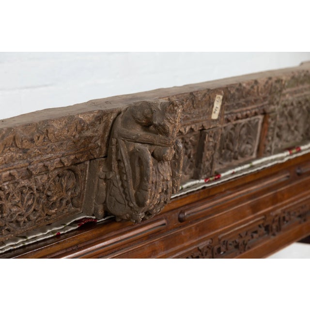 Indian Antique 19th Century Architectural Temple Molding with Carved Animals For Sale In New York - Image 6 of 13