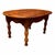 Vintage circa 1950s maple butler’s tray table with a classic folding four-sided top, recessed handholds, turned legs, and...
