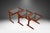 1970s Danish Mid Century Teak Glass Top Nesting Tables - Set of 3 For Sale - Image 9 of 11