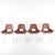 Brown Rattan and Chrome Chairs, 1990s, Set of 4 For Sale - Image 8 of 15