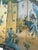 Chinoiserie Vintage Chinese Four-Panel Chinoiserie Folding Screen With Raised Shell Birds & Gold Leaf For Sale - Image 3 of 8