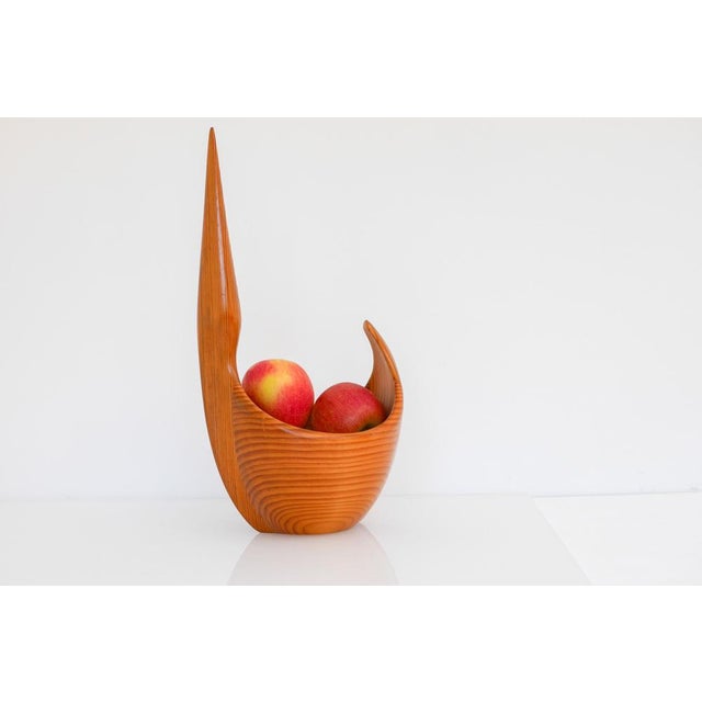 Vintage Swedish Wooden Bowl by Johnny Mattsson, 1959 For Sale - Image 4 of 16