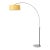 1960s Nova of California 92" Mid Century Float Floor Lamp With Mustard Fabric Shade For Sale
