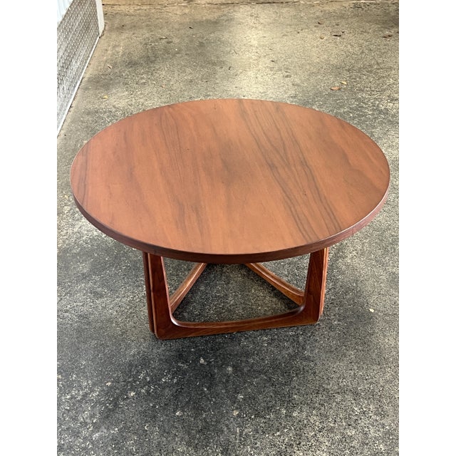 1960's Danish Modern Teak Round Side Table For Sale - Image 4 of 7
