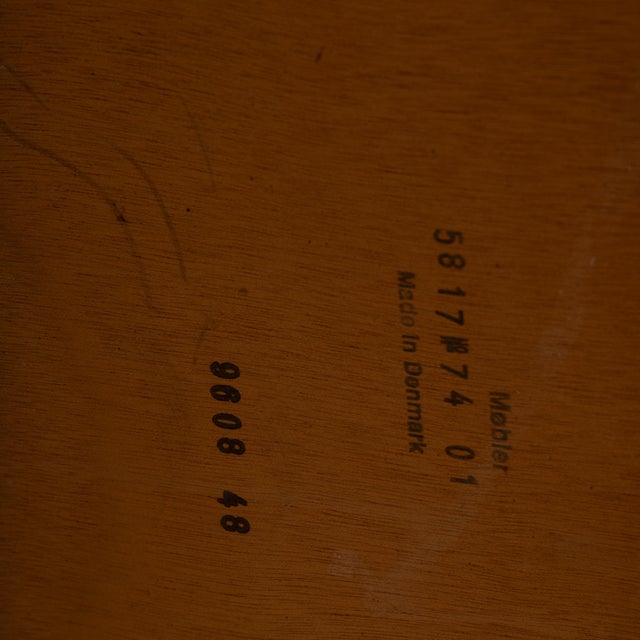 1980s Mobler Mid Century Danish Modern Expandable Square Teak Dining Table For Sale - Image 9 of 9