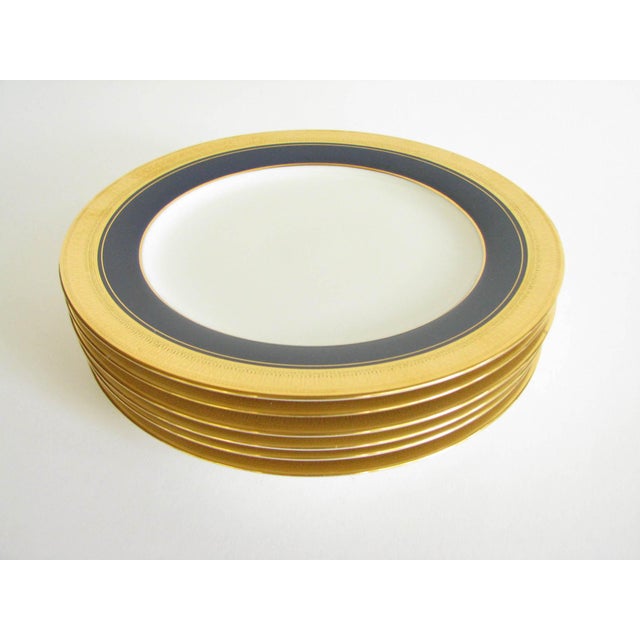 Vintage Noritake Cobalt and Gold Encrusted Band Tea Set 21 Pieces Chairish