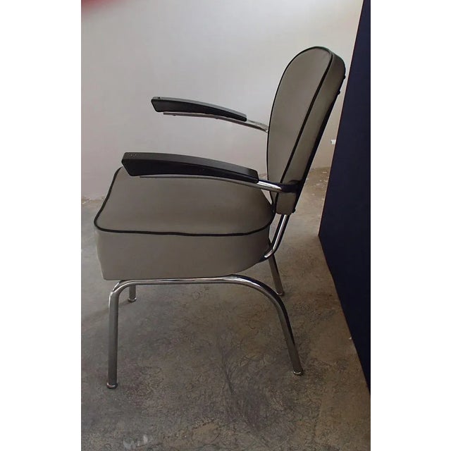 Mid-Century Hairdresser's Chair with Bakelite Armrests For Sale - Image 13 of 14