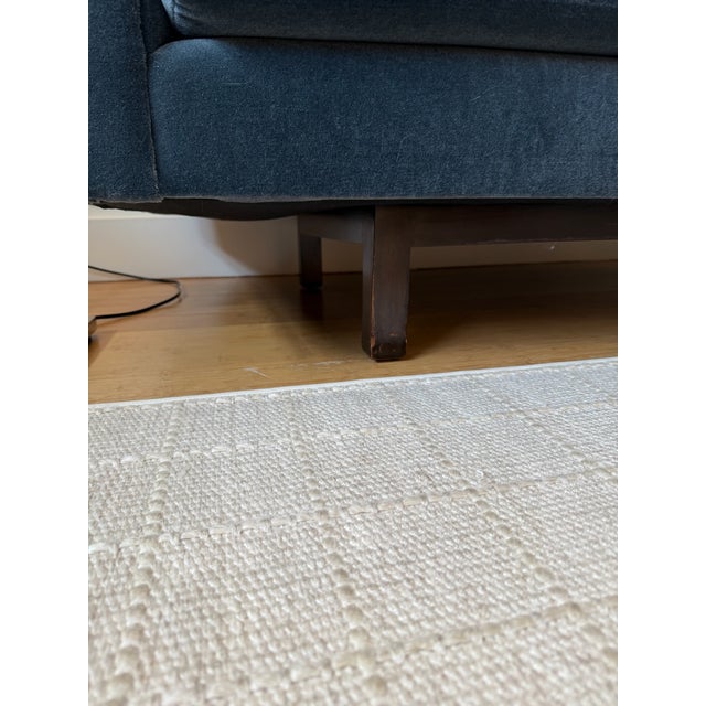 Mid-Century Modern 1960s Attributed to Edward Wormley for Dunbar Mid-Century 3-Seat Sofa Mohair For Sale - Image 3 of 4