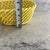 Bright Yellow Vintage Ceramic Braided Basket Made in Spain For Sale In San Francisco - Image 6 of 9