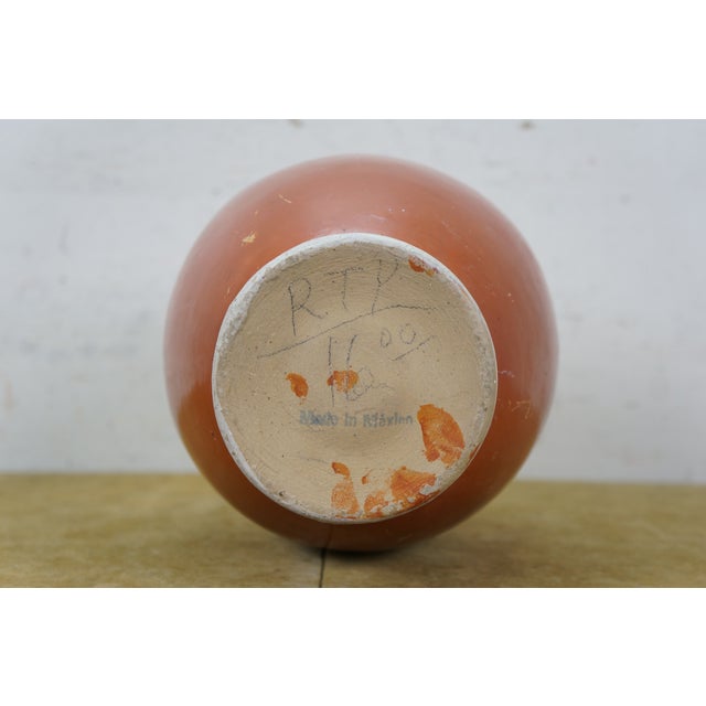 Mid 20th Century Mexican Folk Art Terracotta Pottery Pulque Agave Pitcher Water Jug 13" For Sale - Image 11 of 12