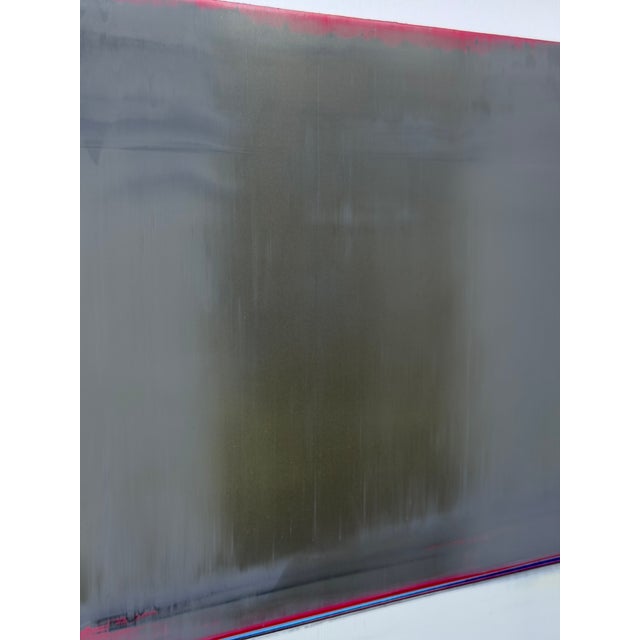 Wood Contemporary Abstract Oil on Canvas/Wood "#1795" by Arvid Boecker For Sale - Image 7 of 8