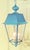 2020s Pair of Solid Verdigris Brass Hanging Lanterns. 14” X 14” X 33” For Sale - Image 5 of 16