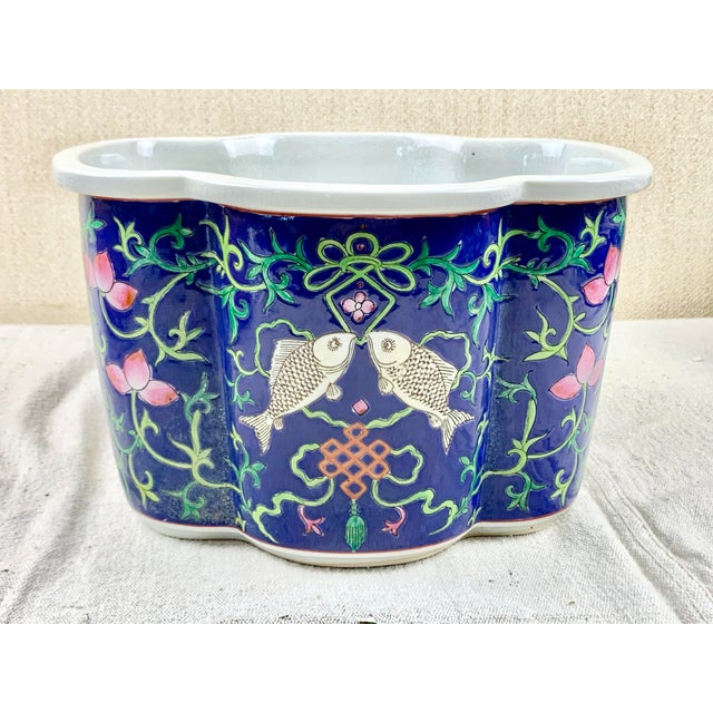 Vintage Chinoiserie Cachepot For Sale - Image 9 of 9