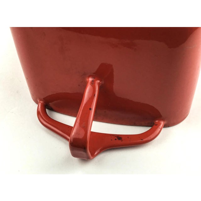 Vintage Dansk Red Enamel Loaf Pan France For Sale In Portland, ME - Image 6 of 12