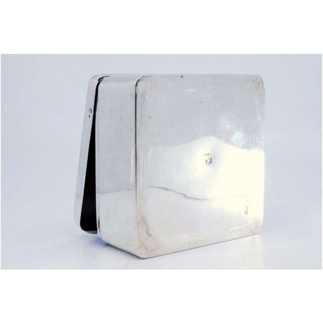 Plain Silver Tobacco Box For Sale - Image 4 of 10
