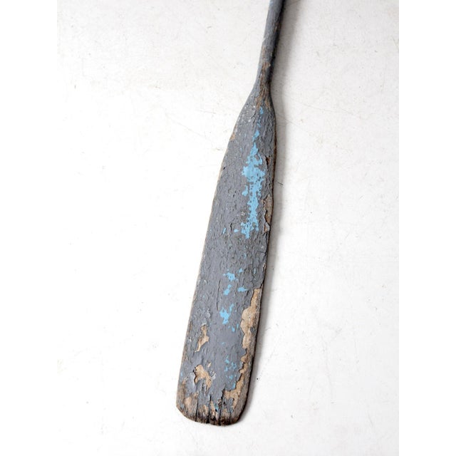 Vintage Painted Wooden Oar For Sale - Image 6 of 8