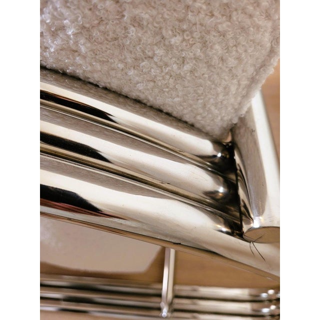 Large 20th Century Chrome Armchairs by Ralph Lauren, 1980s, Set of 2 For Sale - Image 11 of 12