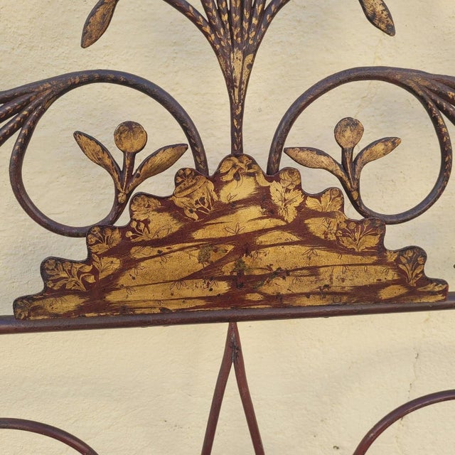 Brown Genoese Bed in Painted Iron, 1800s For Sale - Image 8 of 18