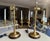 Pair Brass Bouillotte Candleholder Table Lamps Wildwood For Sale In Palm Springs - Image 6 of 15
