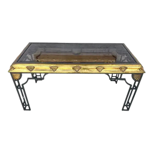 Brass Forged Iron Console Table
