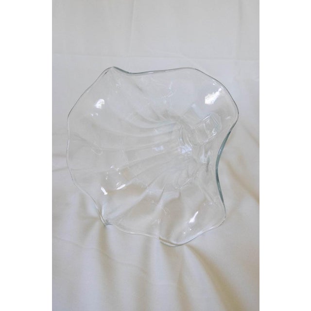 Vintage Italian Handblown Optic Glass Vase For Sale In Houston - Image 6 of 7