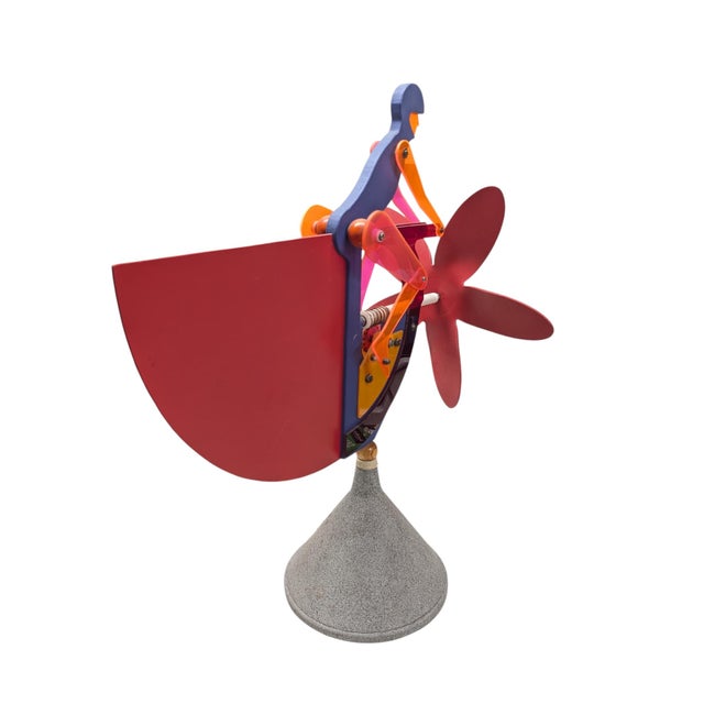 1990s 1990's Signed Kinetic Windmill & Rider Pop Art Sculpture #4/1000 For Sale - Image 5 of 6
