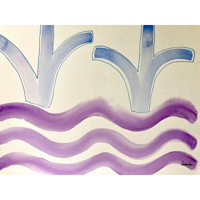 River’s Edge is a minimalist watercolor painting on archival paper. COA included. Unframed.