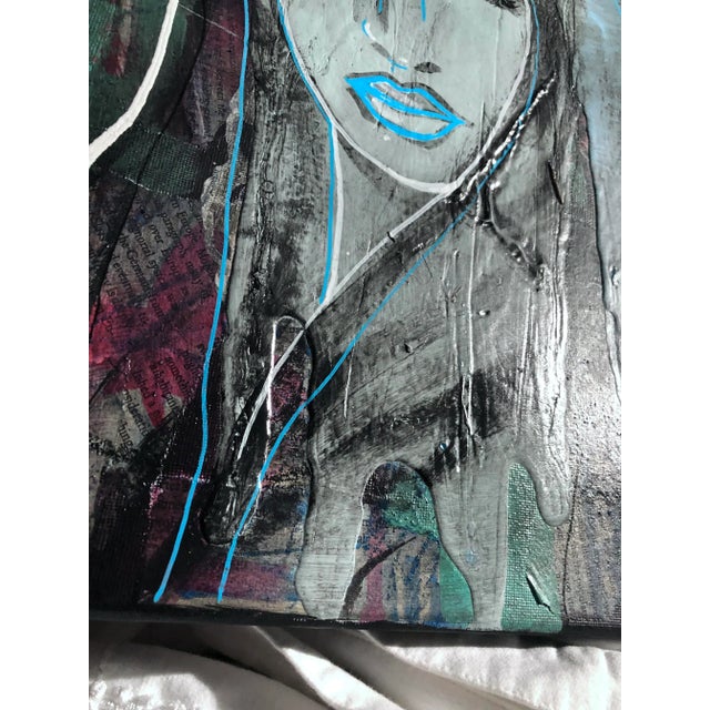“Amira”, Contemporary Painting on Stretched Canvas by Auker For Sale - Image 9 of 11