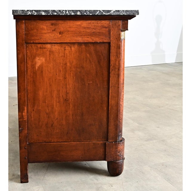 French 19th Century Solid Walnut Empire Commode For Sale - Image 12 of 13