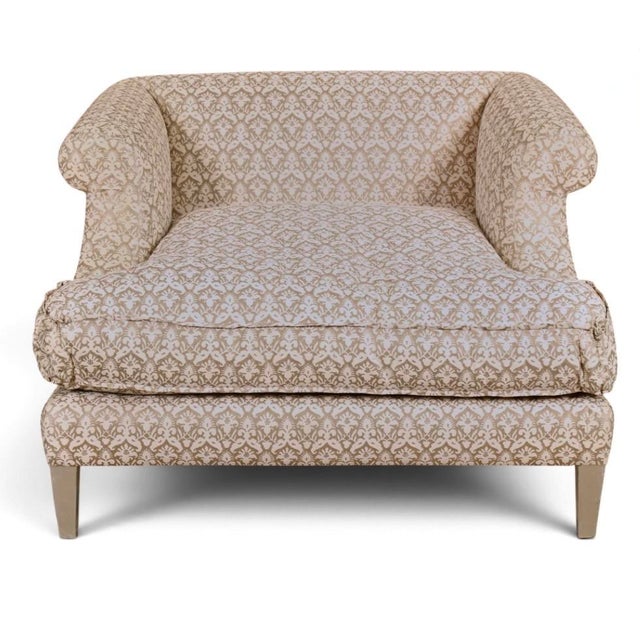 Nancy Corzine Nancy Corzine Fully Upholstered Club Chair For Sale - Image 4 of 4